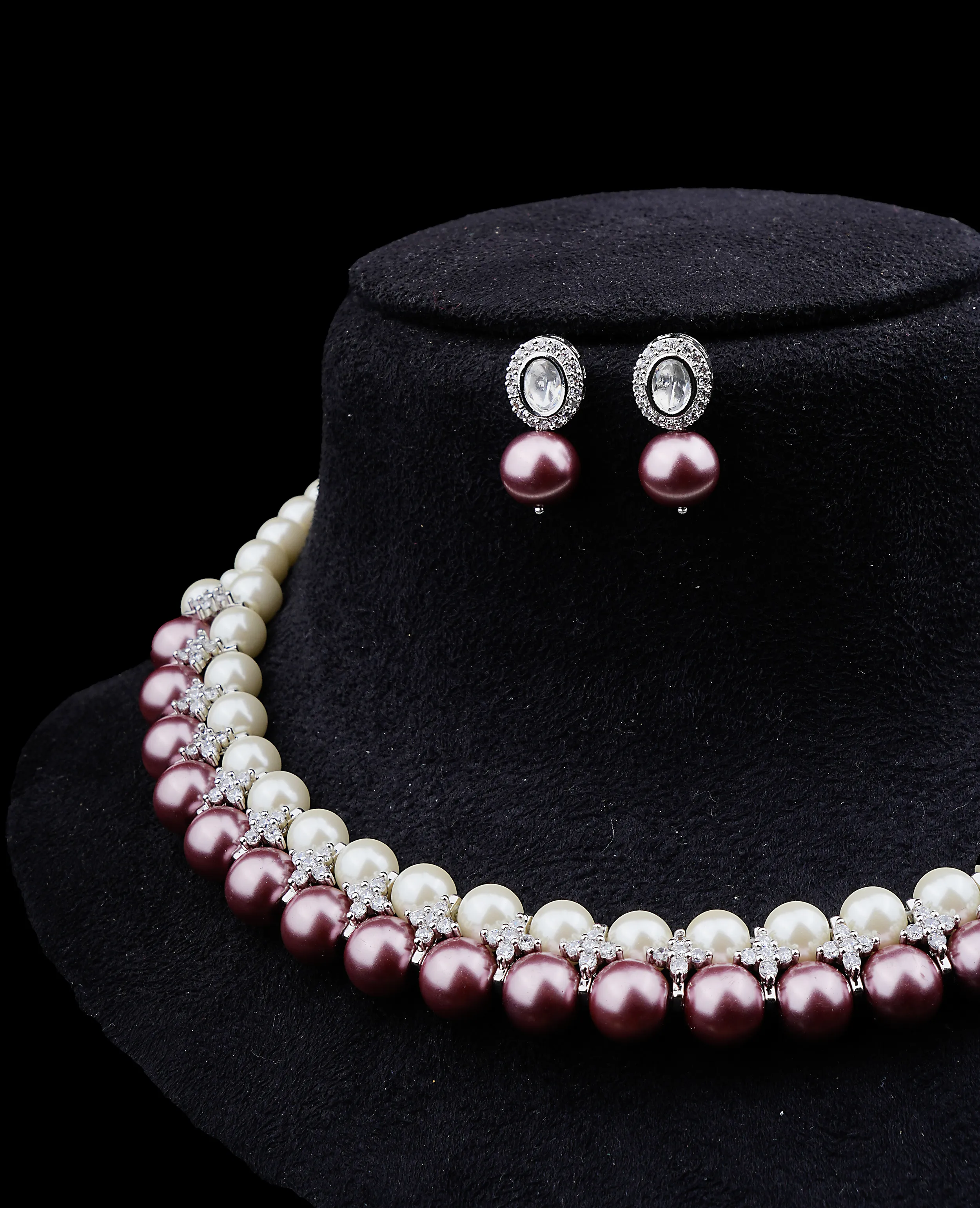 Two-Tone Elegance Pearl Necklace - Quality Guaranteed