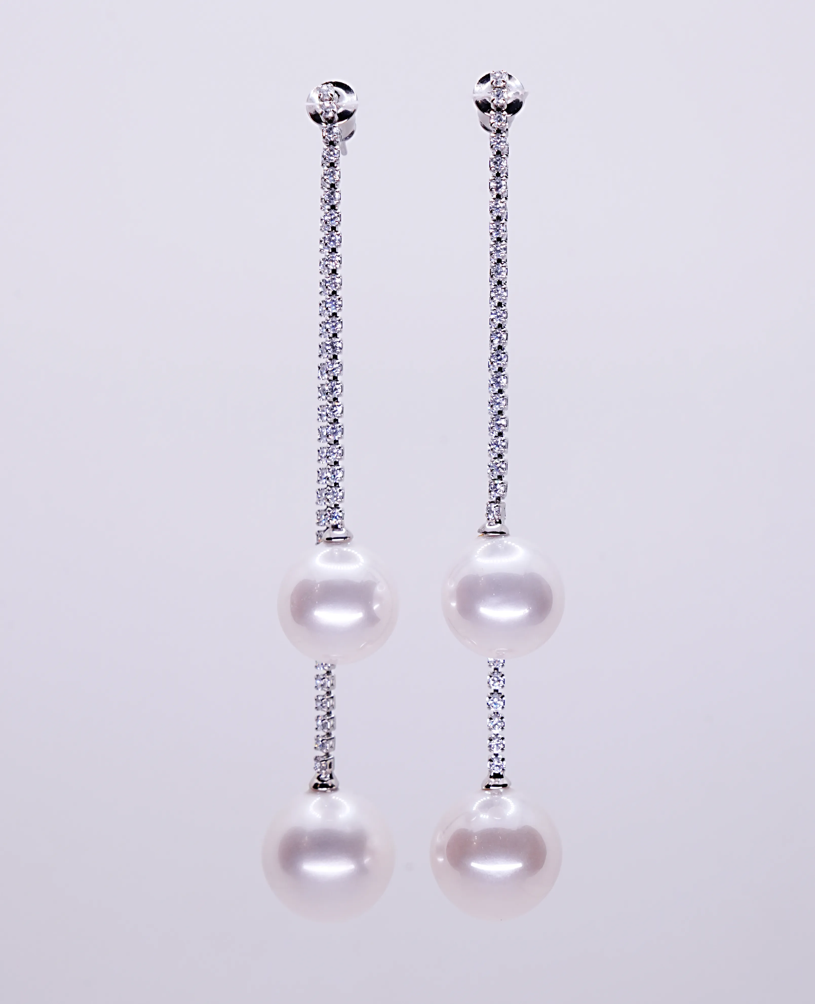 Transformable AD Pearl Golden Earrings: Three Styles, One Elegant Pair